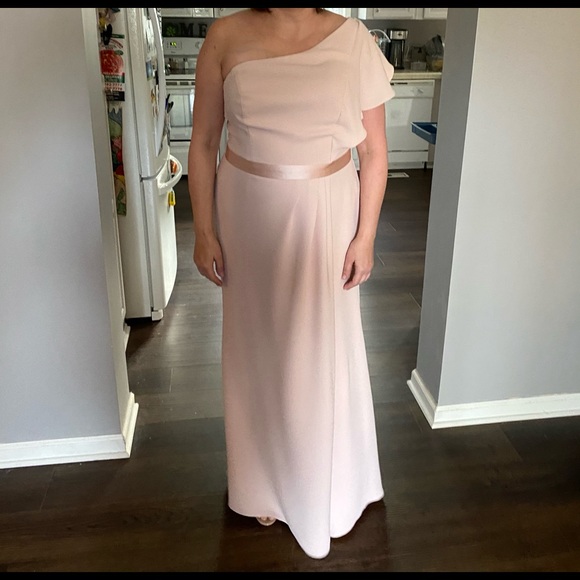 White By Vera Wang Ruffled Bridesmaid Dress Blush 16. New without tags. - Picture 4 of 7